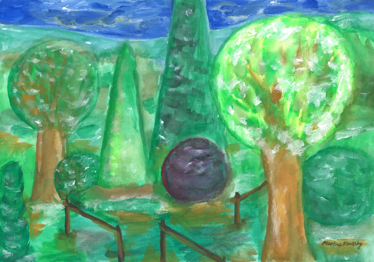Der Garten nach dem Regen von Martina Konitzky