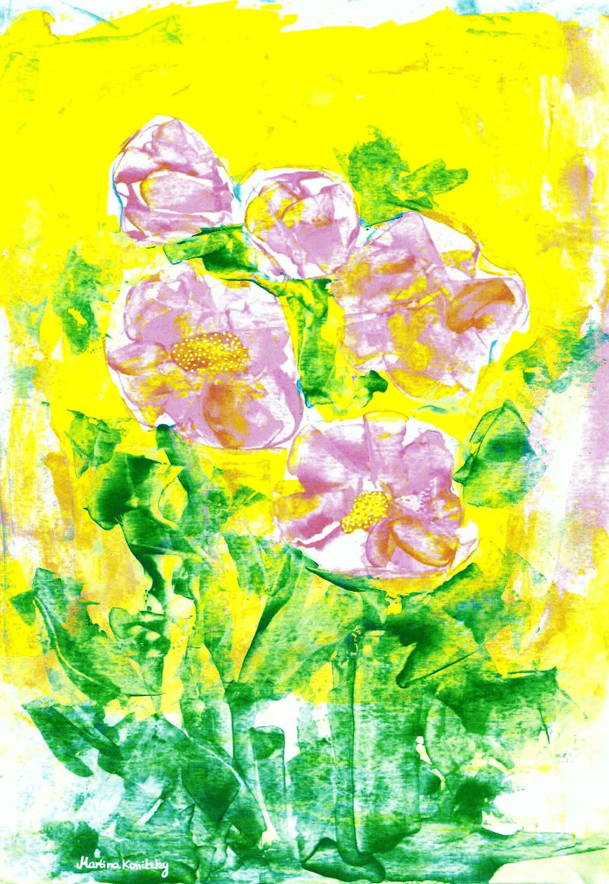 Die Rosen im Frühling von Martina Konitzky