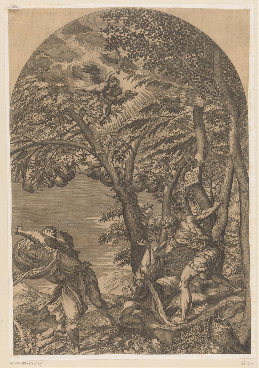 Tod des Petrus der Märtyrer von Martino Rota