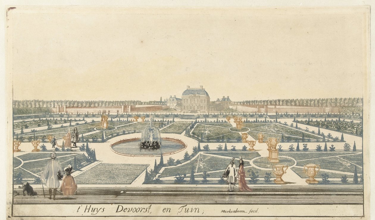 Ansicht von Haus De Voorst von Martinus Berkenboom