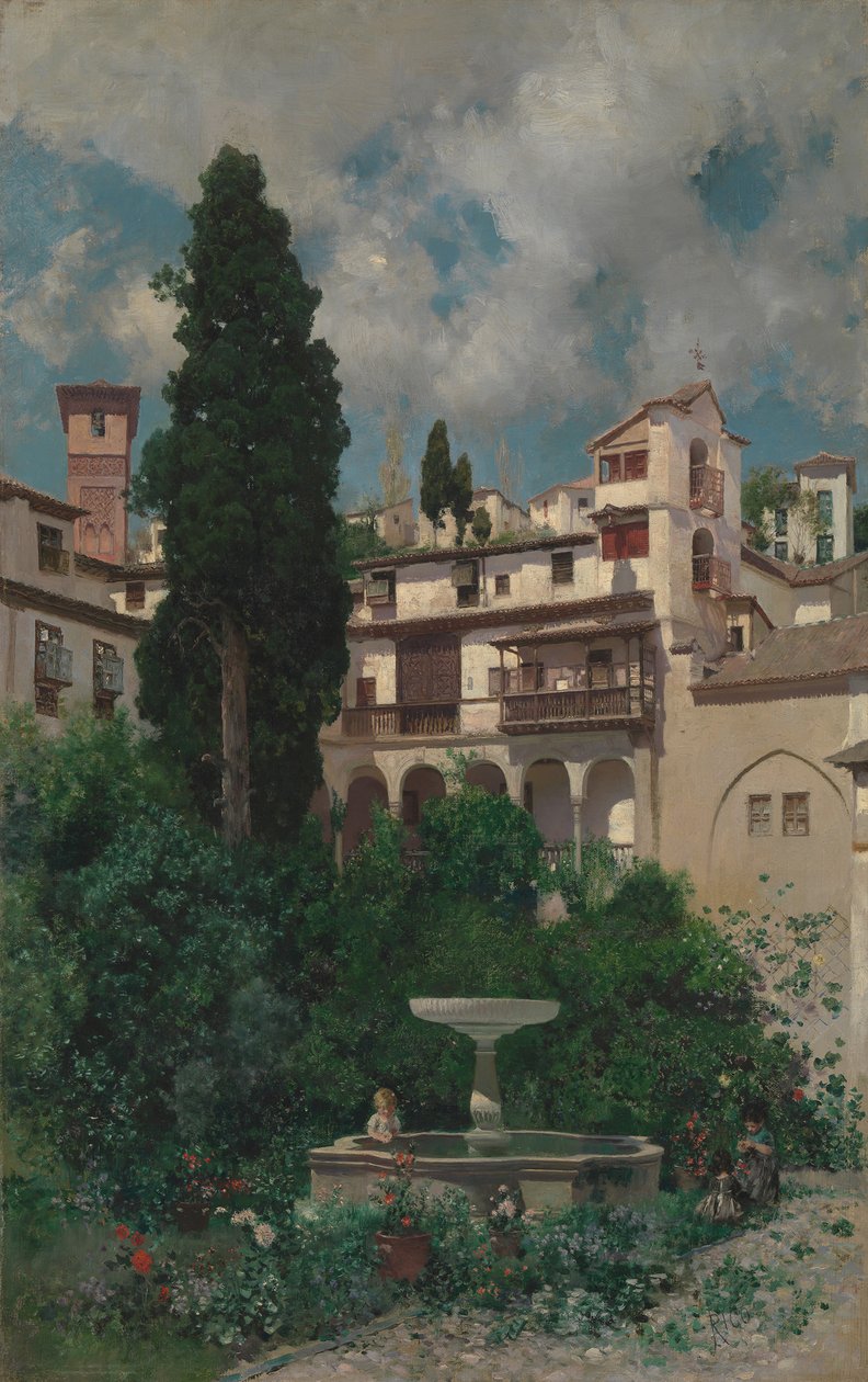 Ein spanischer Garten von Martín Rico y Ortega