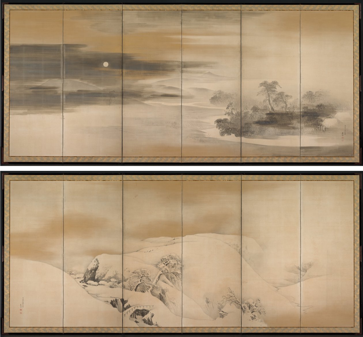 Sommernacht; Wintertag von Maruyama Okyo