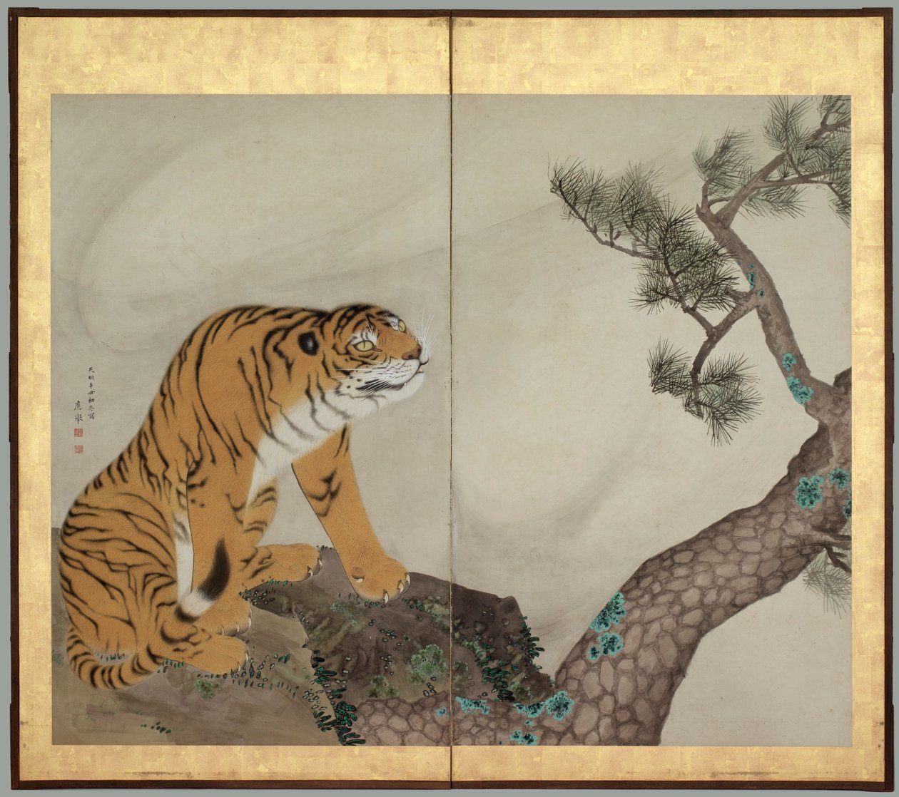 Tiger und Drache: Tiger von Maruyama Okyo