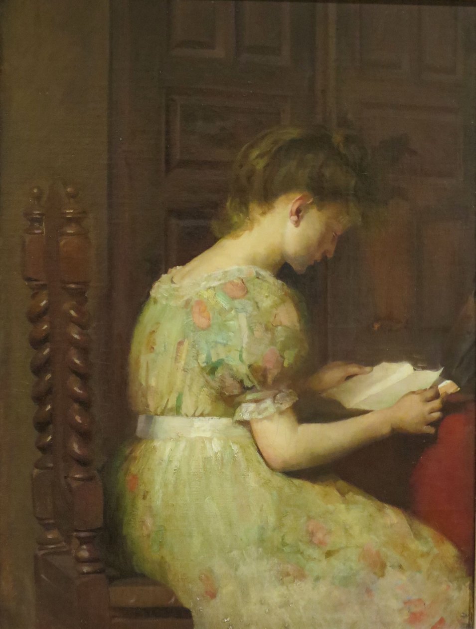 Mädchen beim Lesen von Mary C. Wheeler