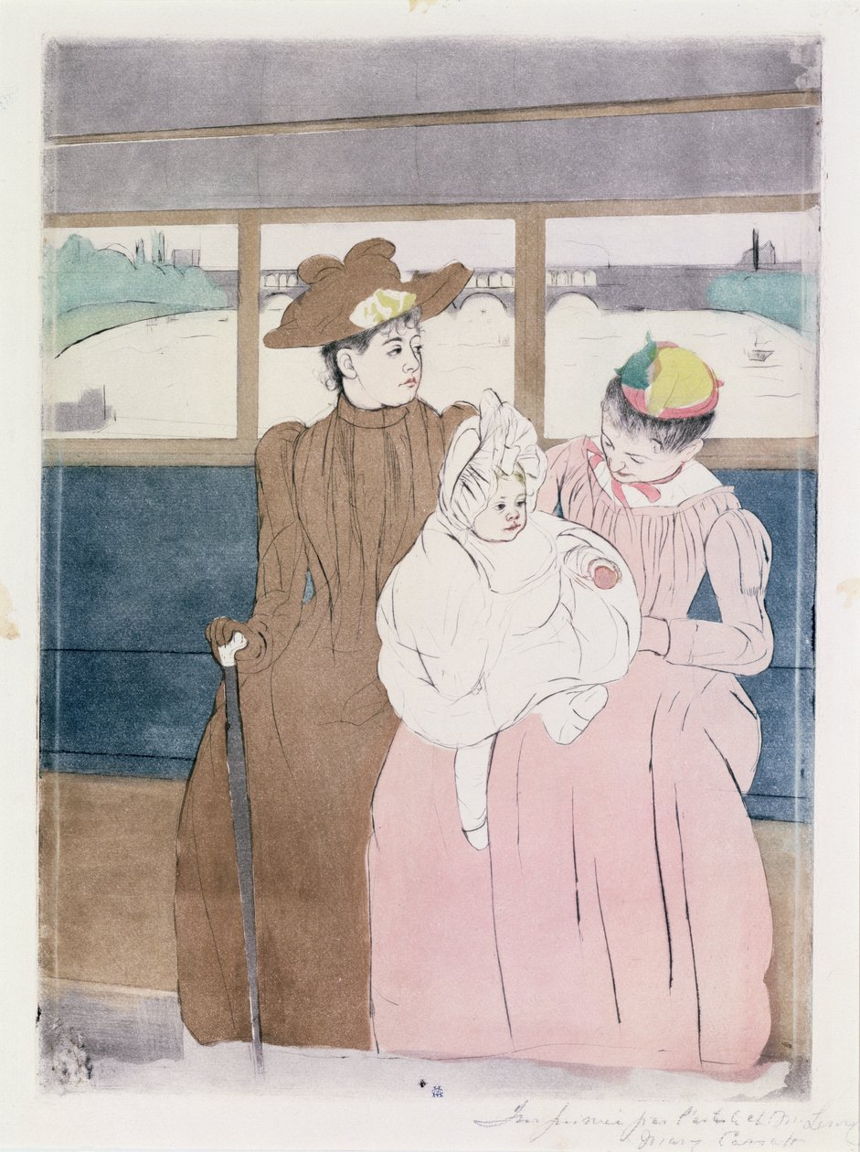 Im Omnibus (Die Straßenbahn), 1891 von Mary Cassatt