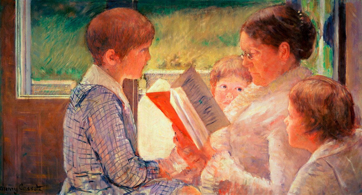 Mrs Cassatt liest ihren Enkeln vor, 1888 von Mary Cassatt