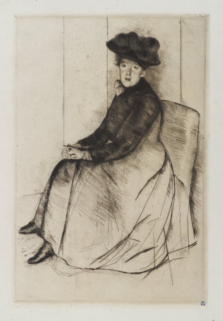 Reflexion, ca. 1890 von Mary Cassatt