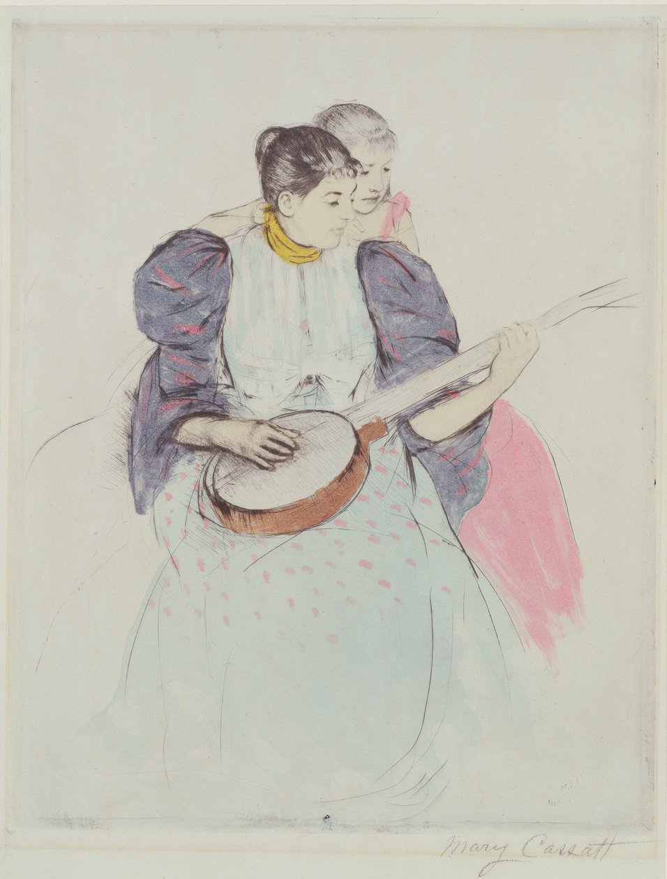 Die Banjo-Lektion, 1893 von Mary Cassatt