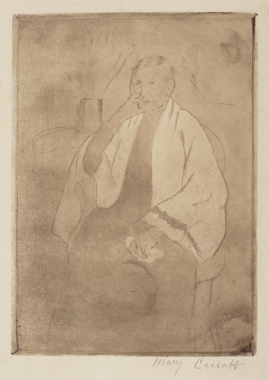Porträt der Mutter des Künstlers von Mary Cassatt