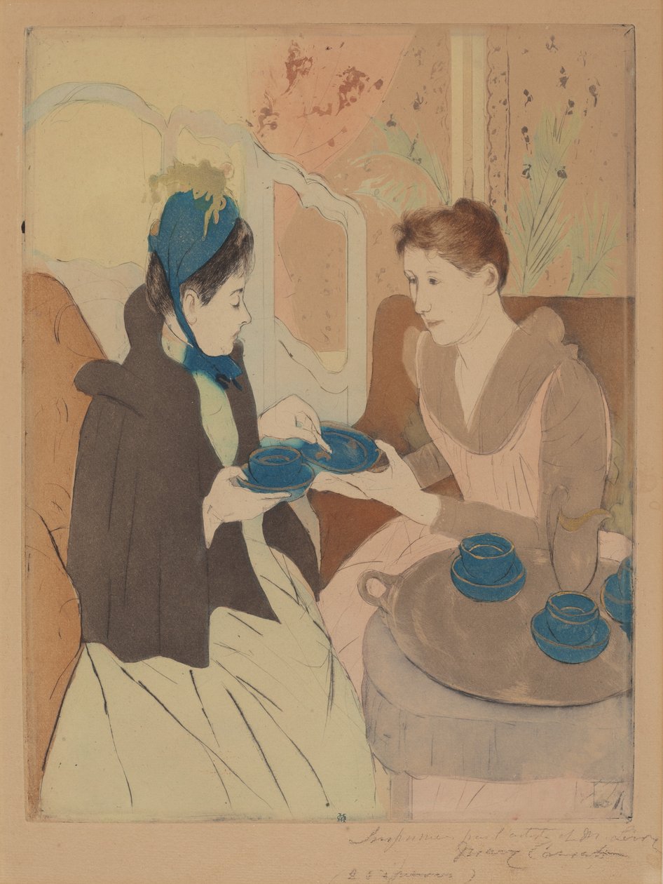 Nachmittagstee-Party, 1890-1891 von Mary Cassatt