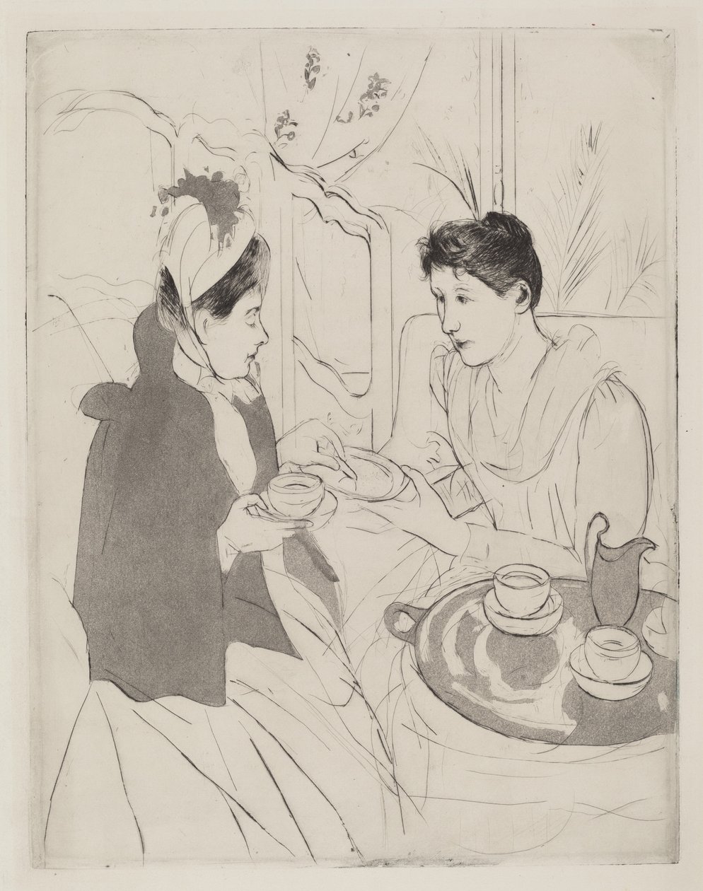 Nachmittagstee-Party, 1890-1891 von Mary Cassatt