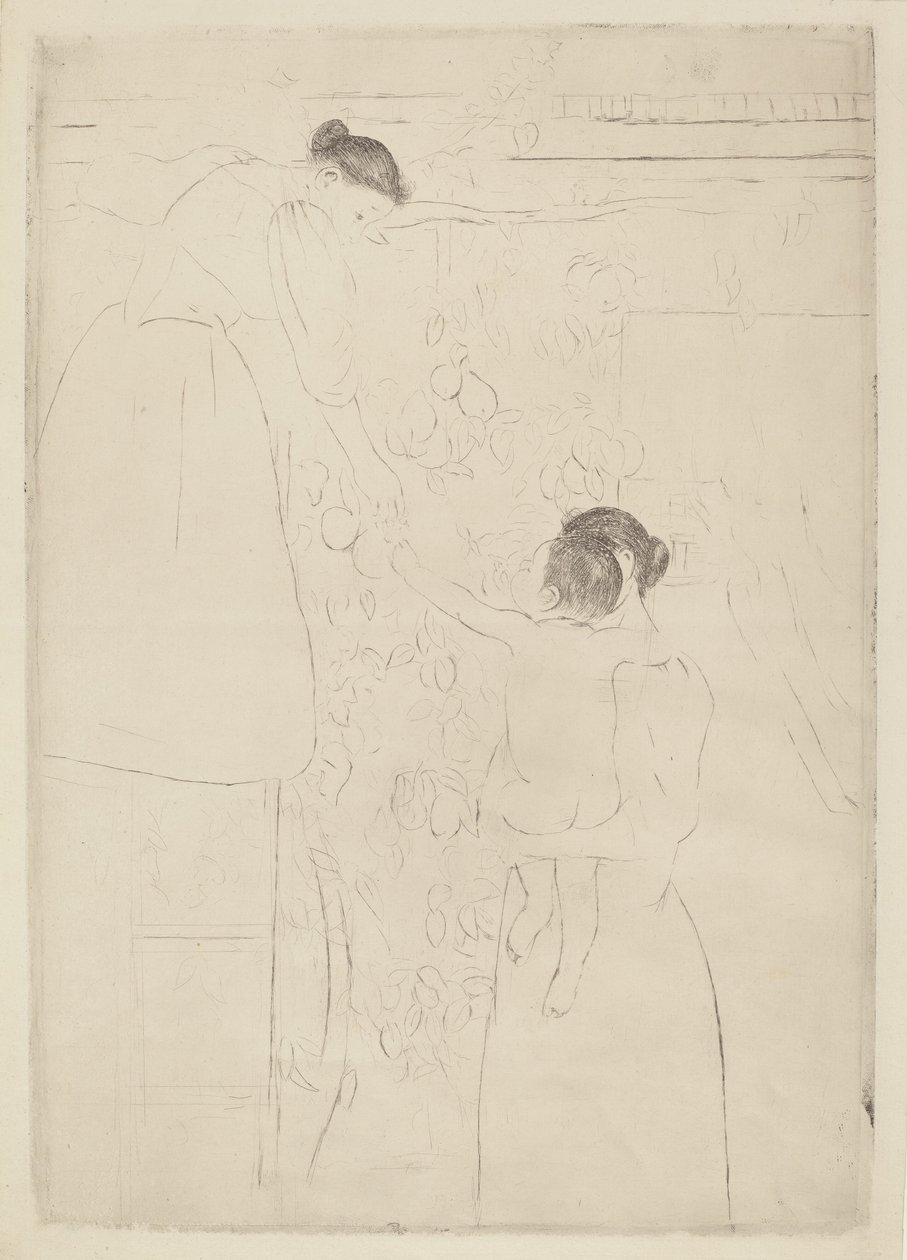 Früchte sammeln von Mary Cassatt