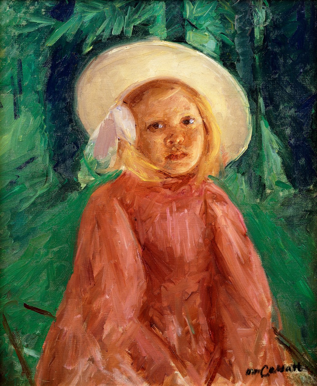 Kleines Mädchen in einem Johannisbeerkleid, 1912 von Mary Cassatt