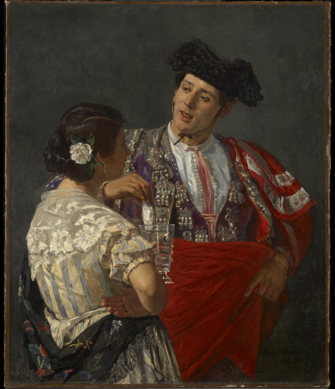 Das Panal dem Stierkämpfer anbieten, 1873 von Mary Cassatt