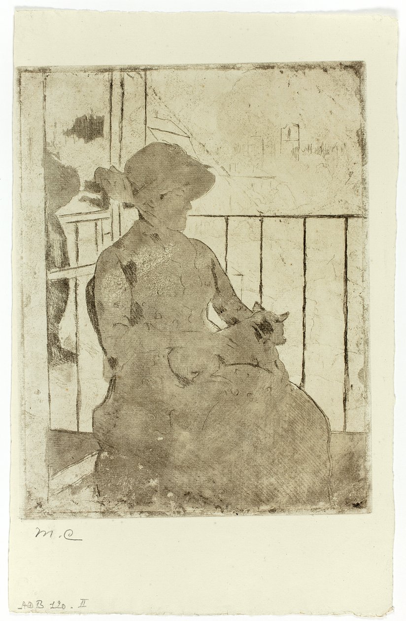 Auf dem Balkon von Mary Cassatt
