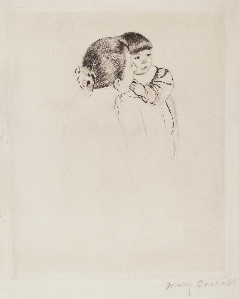 Bäuerin mit Kind von Mary Cassatt