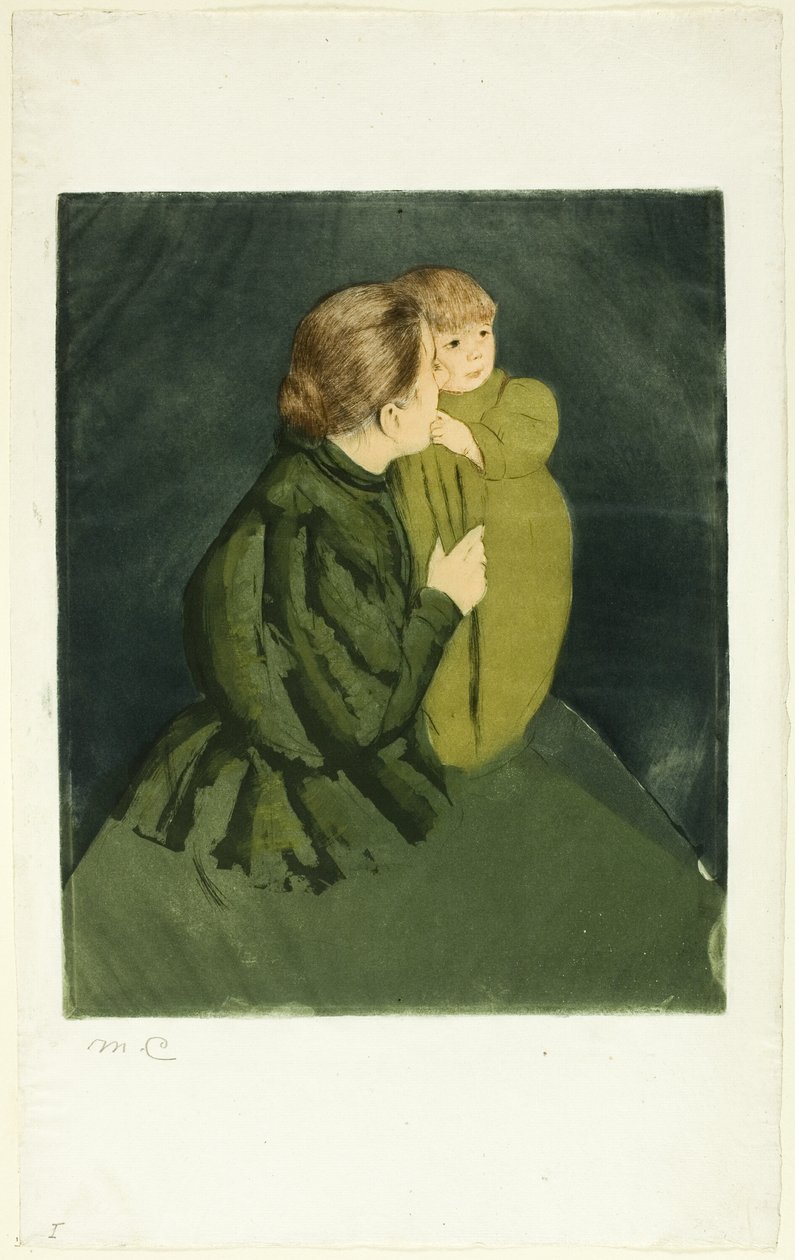 Bäuerin mit Kind von Mary Cassatt