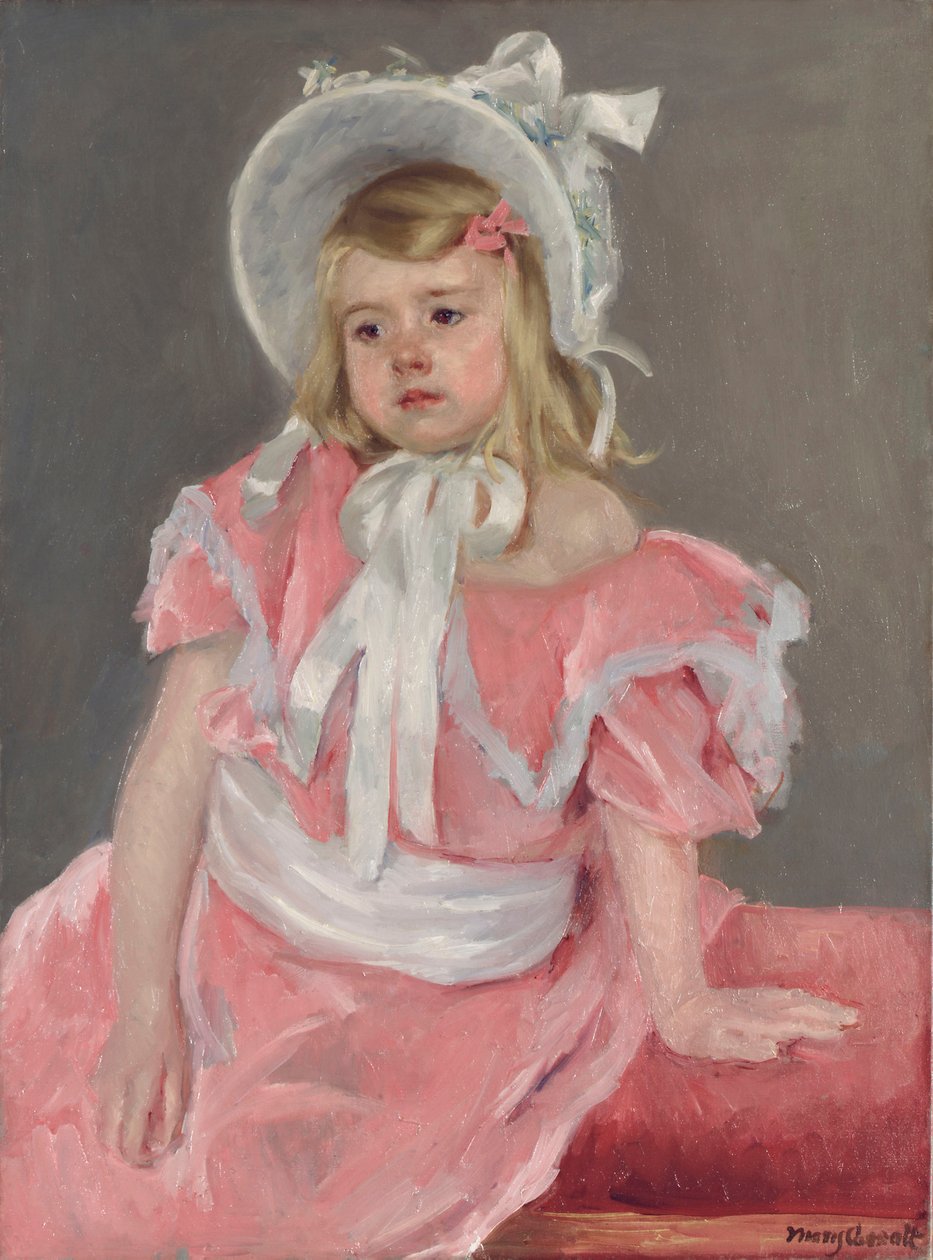 Sara sitzt, lehnt sich auf ihre linke Hand von Mary Cassatt