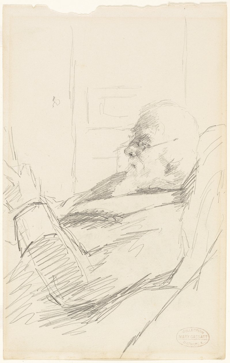 Der Vater des Künstlers liest von Mary Cassatt