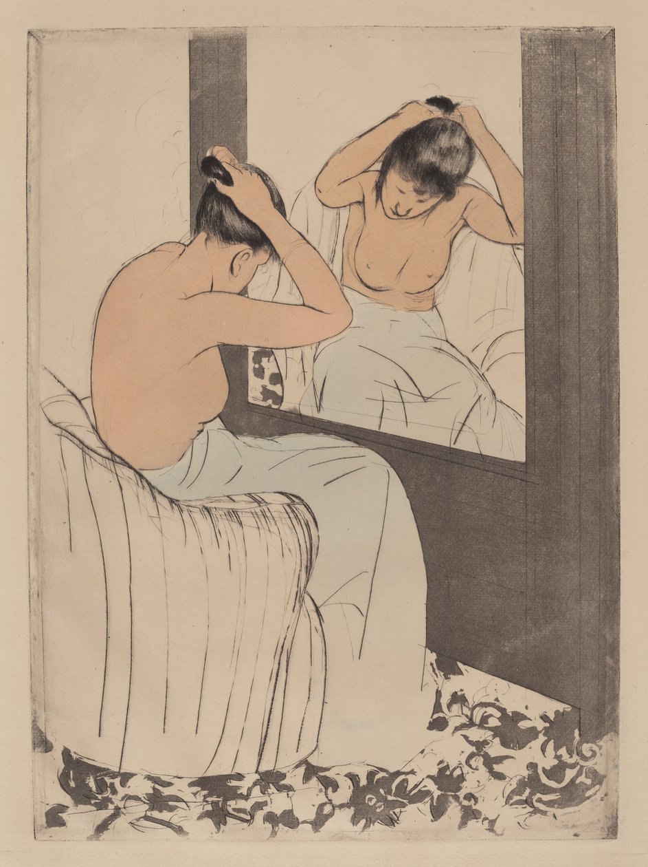 Die Frisur, 1890-1891 von Mary Cassatt