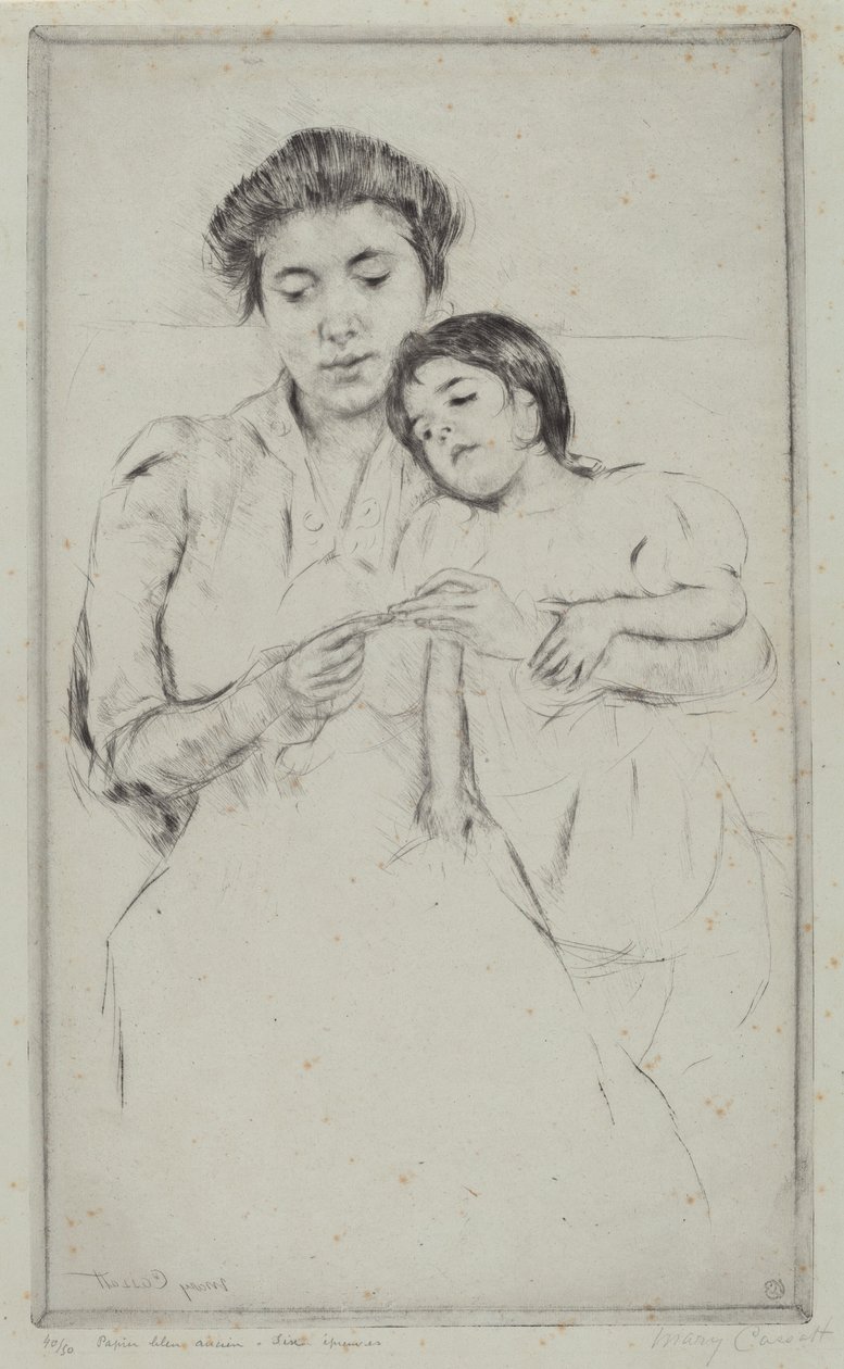 Die Häkelstunde von Mary Cassatt