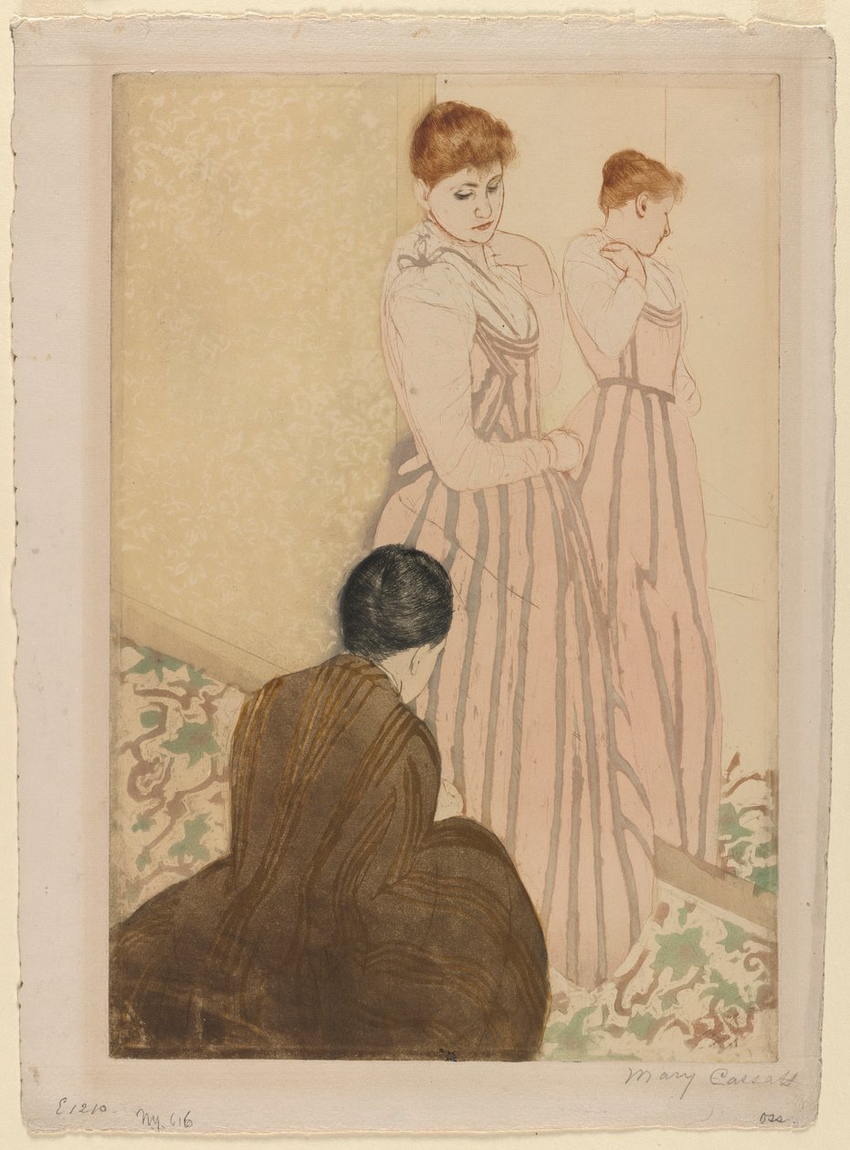 Die Anpassung, 1890-1891 von Mary Cassatt