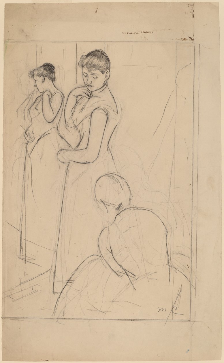Die Anprobe von Mary Cassatt