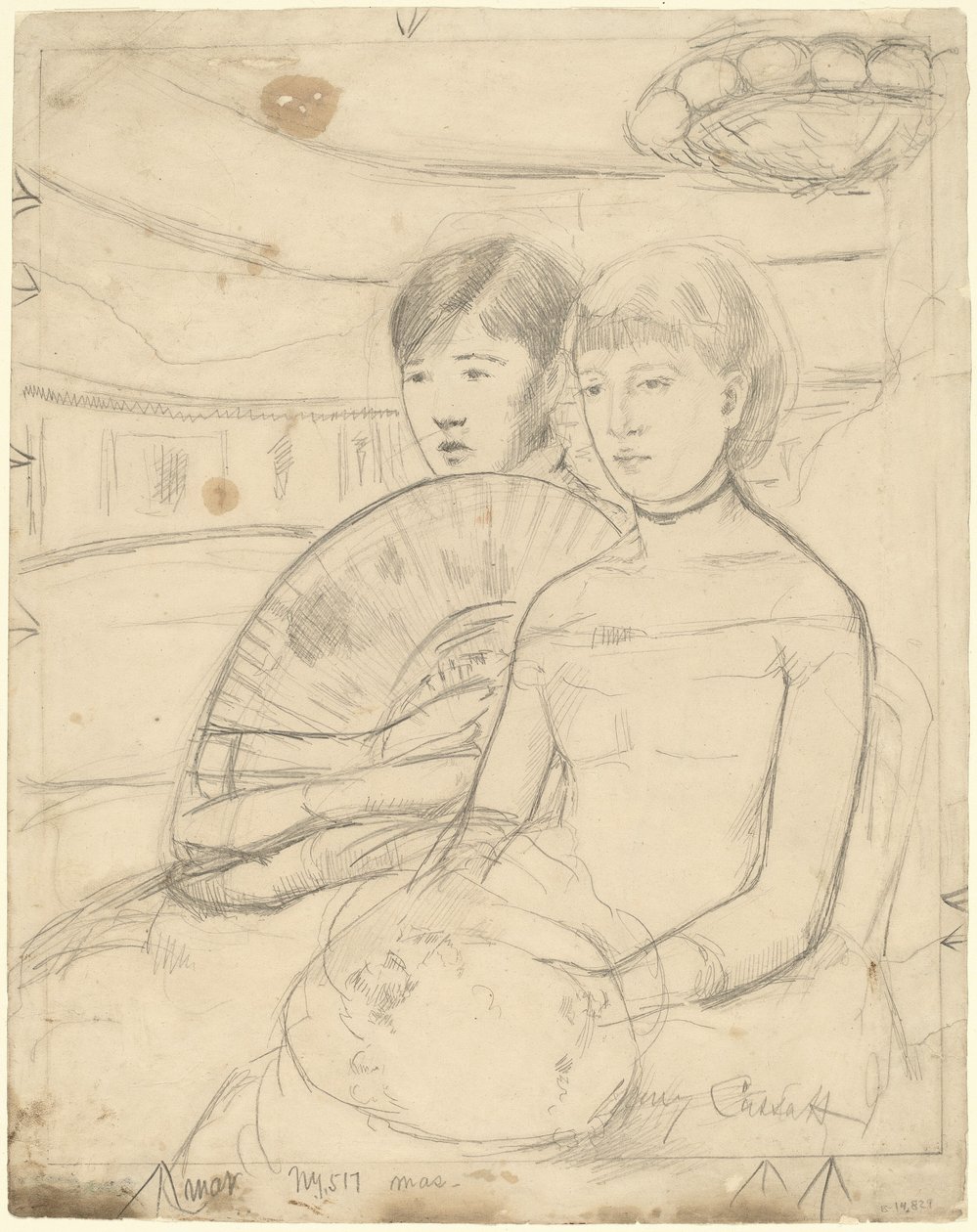 Die Loge [recto], 1882 von Mary Cassatt