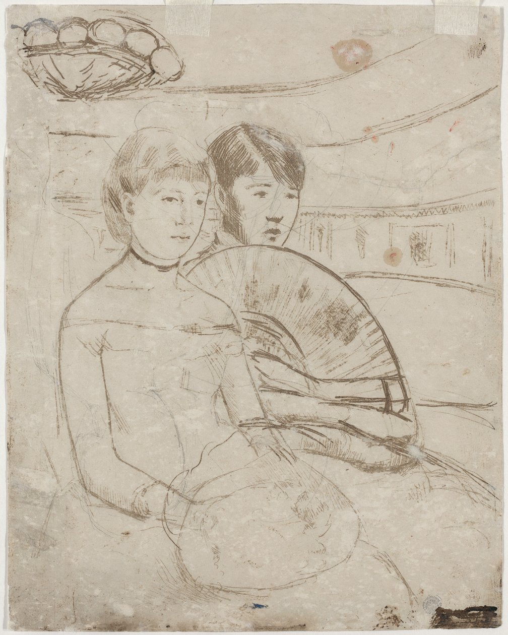 Die Loge [Rückseite], 1882 von Mary Cassatt