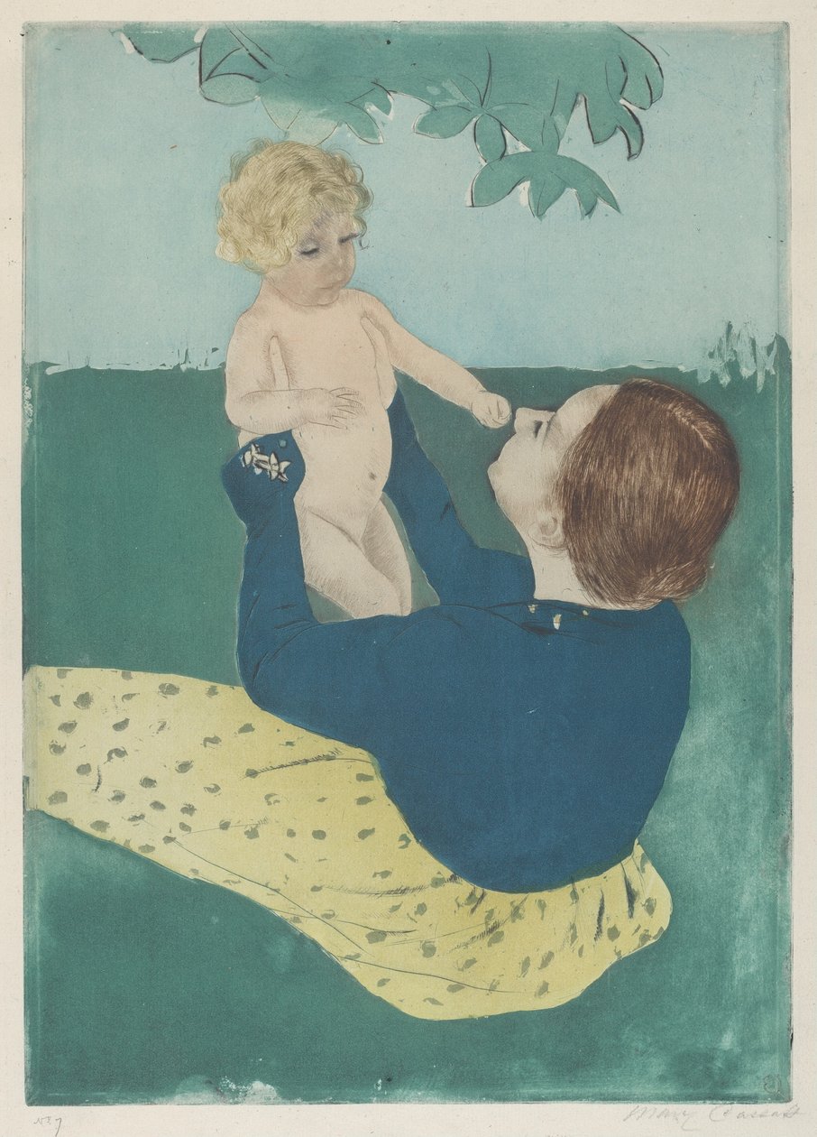 Unter dem Rosskastanienbaum, 1896-1897 von Mary Cassatt