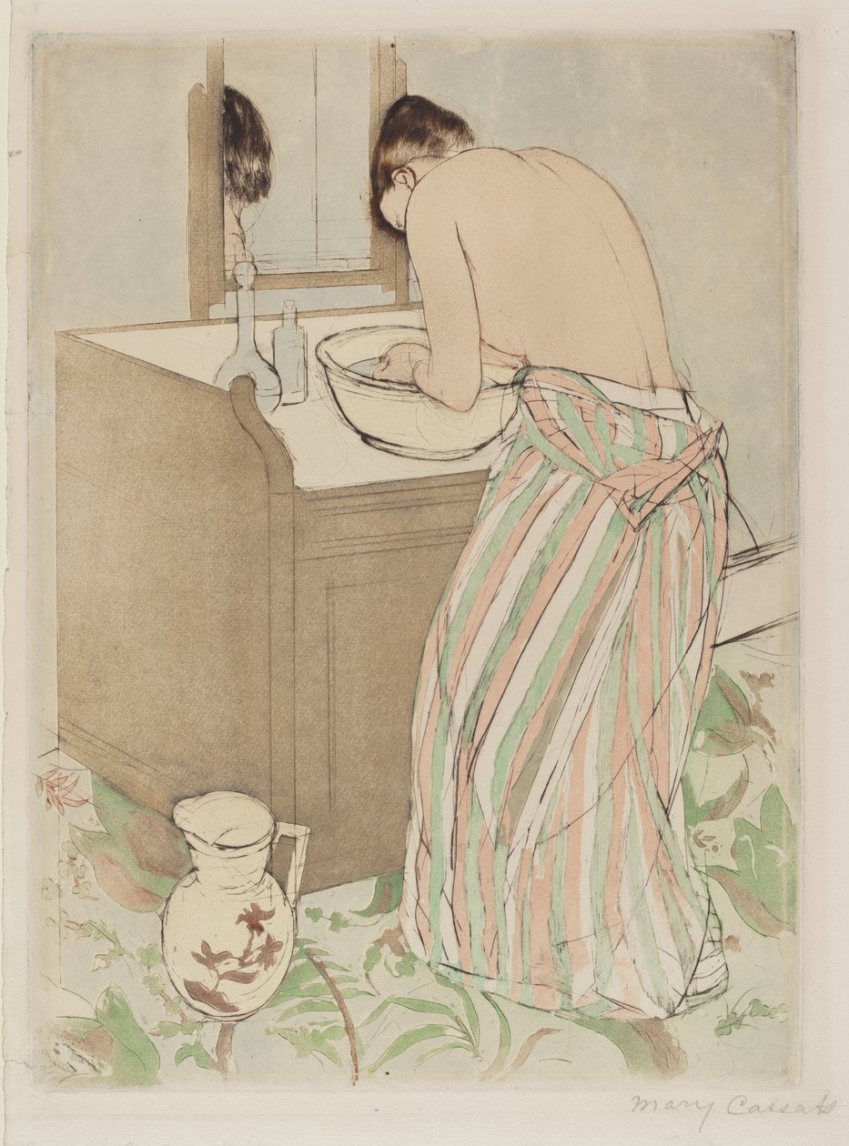 Badende Frau, 1890-1891 von Mary Cassatt