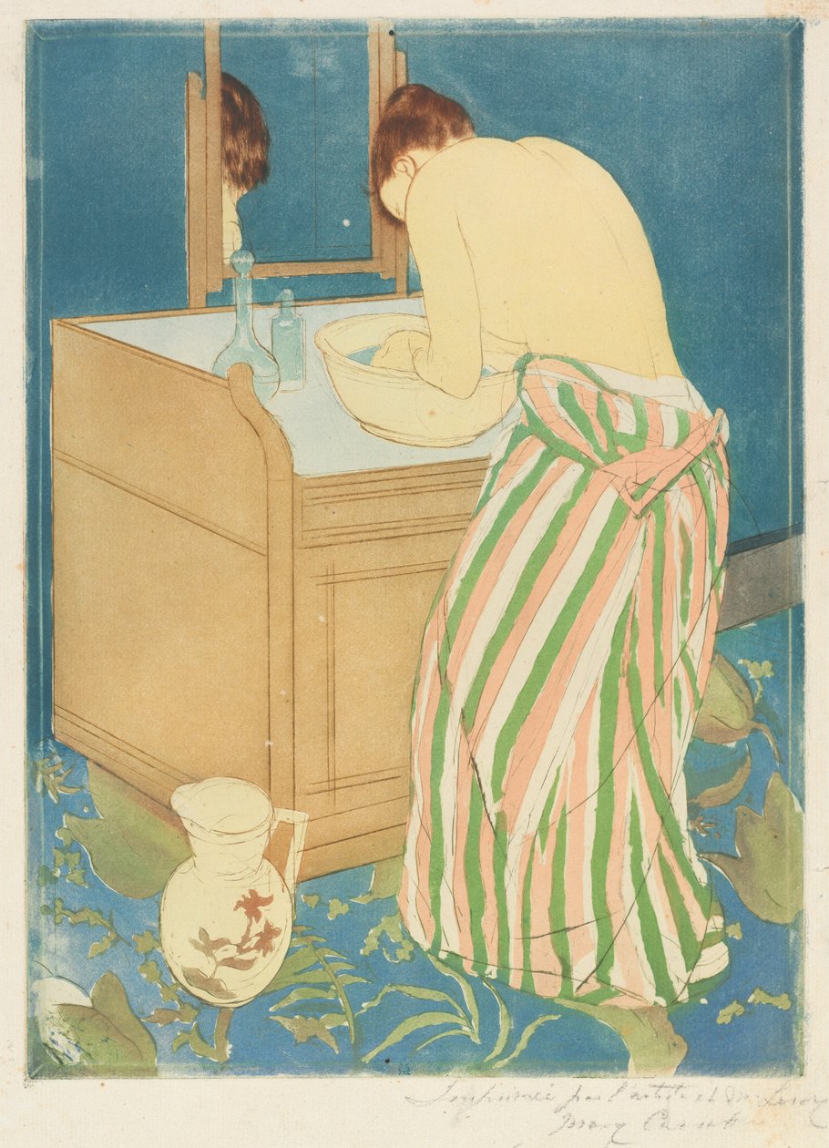Badende Frau, 1890-1891 von Mary Cassatt