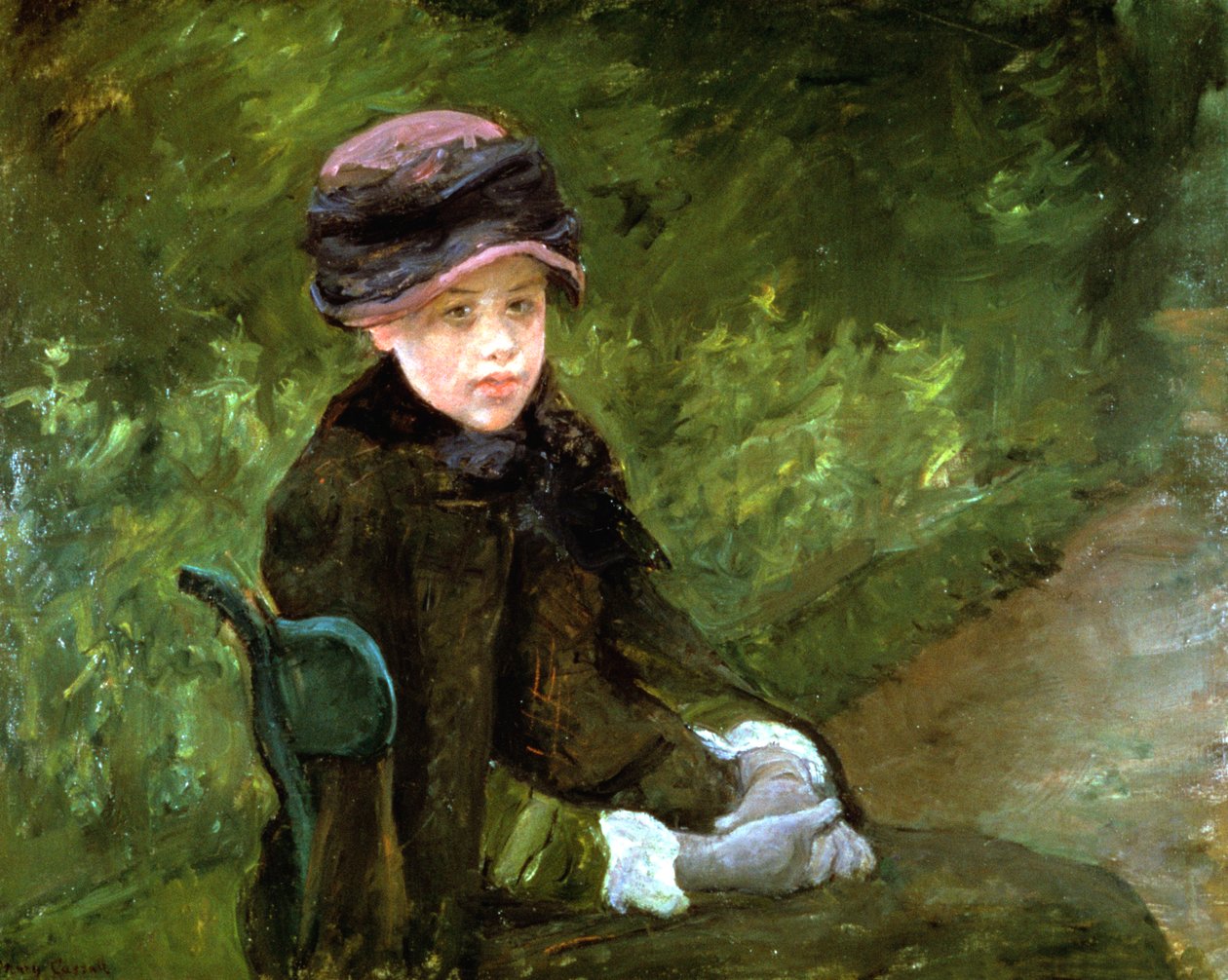Junge Dame im Park, ca. 1880 von Mary Cassatt