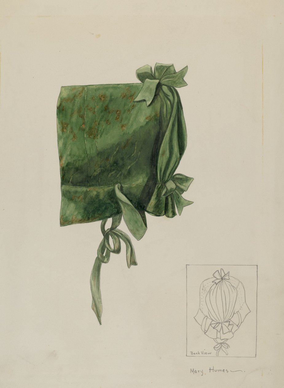 Kinderhaube, ca. 1936 von Mary E Humes