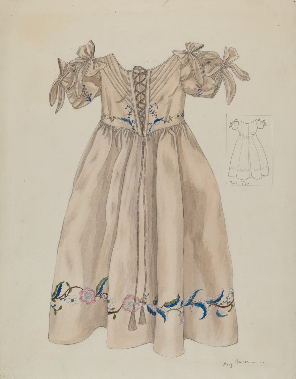 Kinderkleid, um 1936 von Mary E Humes