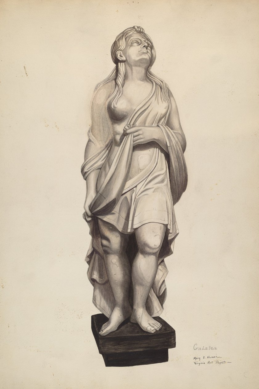 Galatea Galionsfigur, ca. 1940 von Mary E Humes