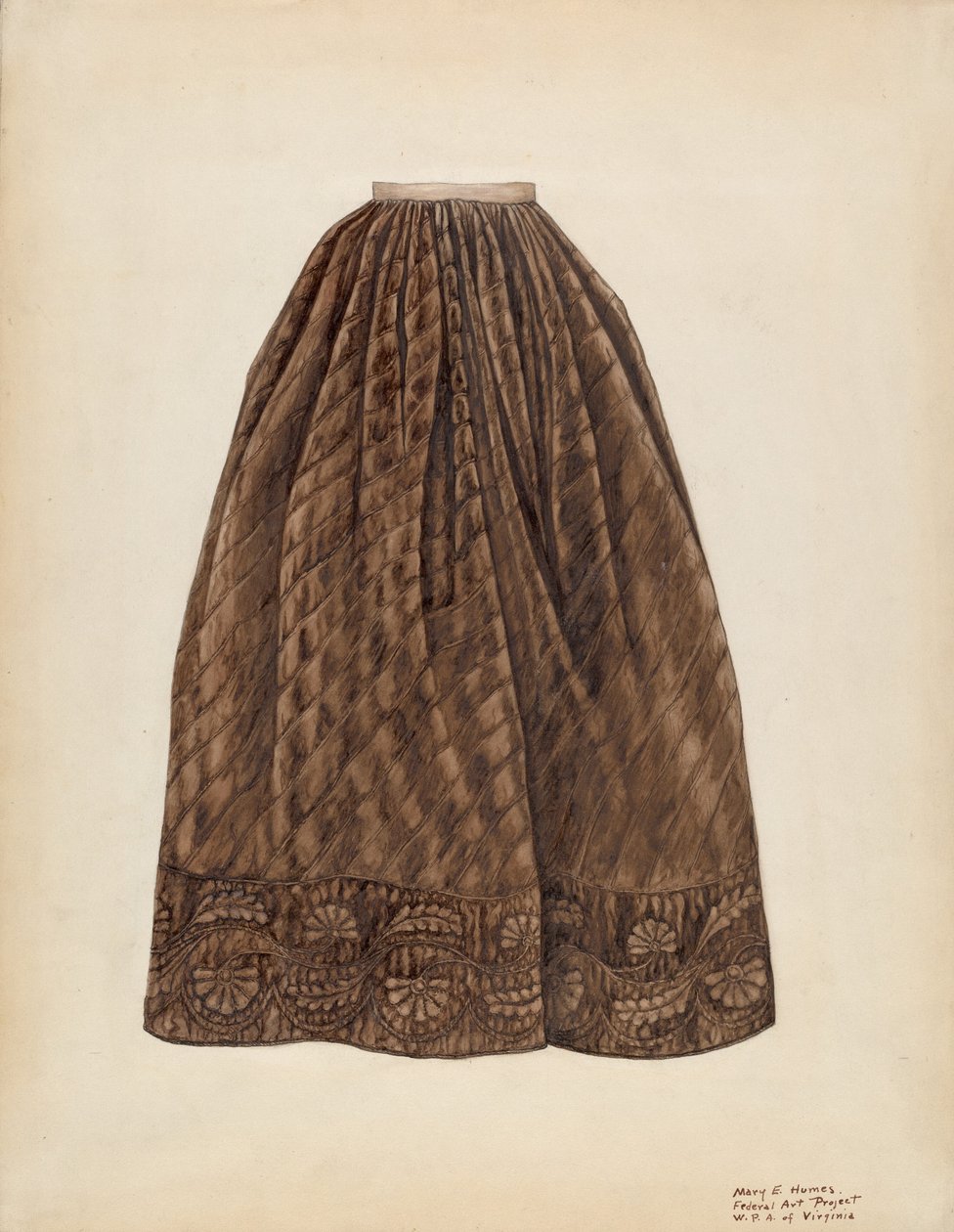 Unterrock, ca. 1938 von Mary E Humes