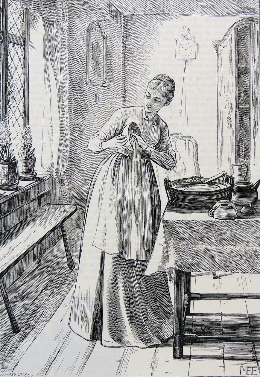 Illustration einer Hausfrau von Mary Ellen Edwards
