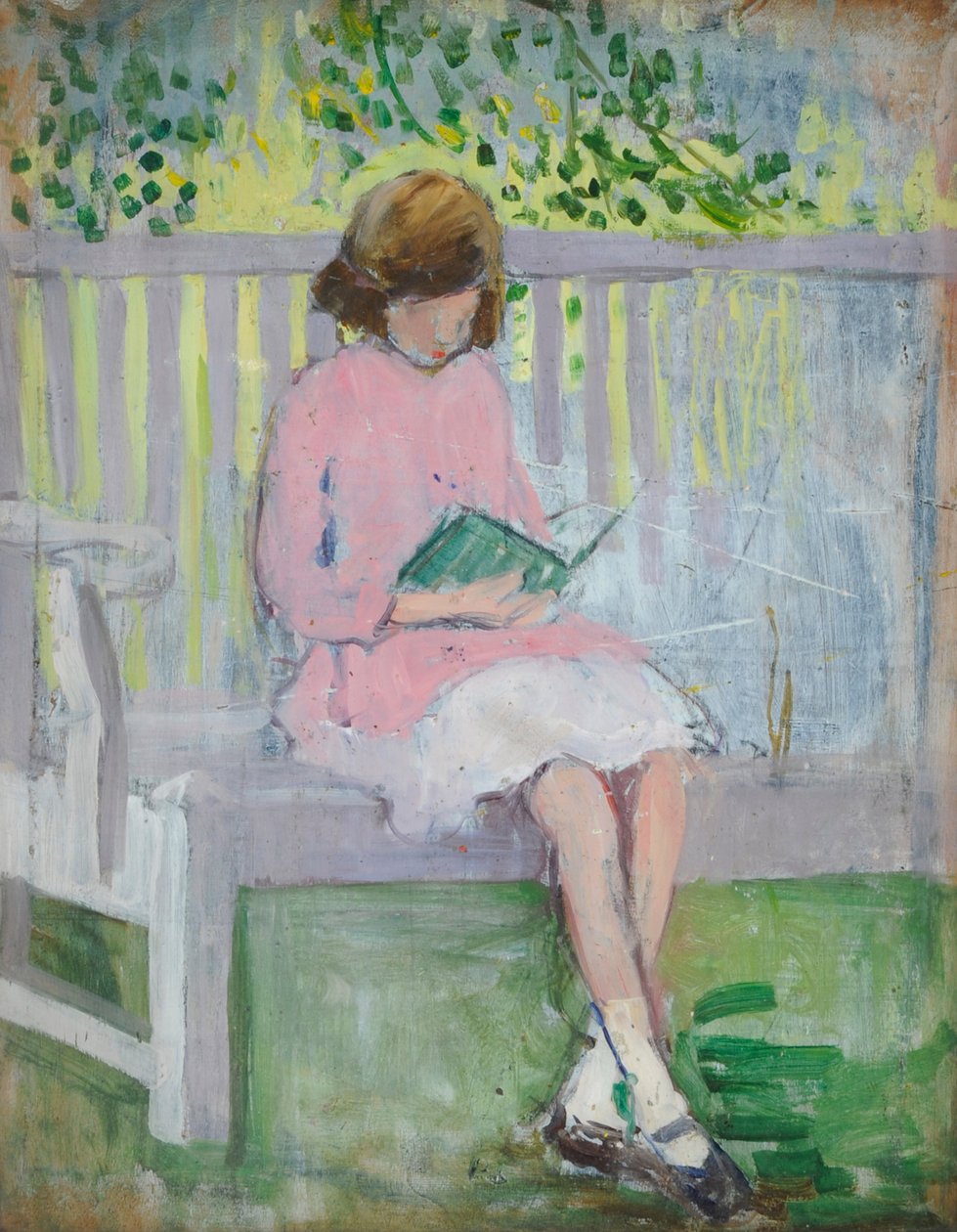 Mädchen beim Lesen von Mary Ethel Hunter