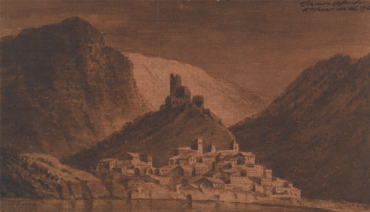 Tournon gegenüber von Teint am Rhone von Mary Harcourt