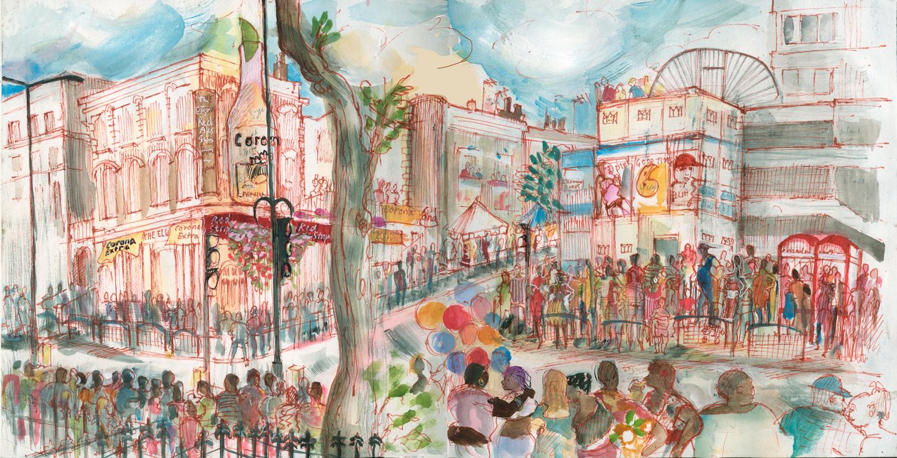 Karneval, Ladbroke Grove von Mary Kuper