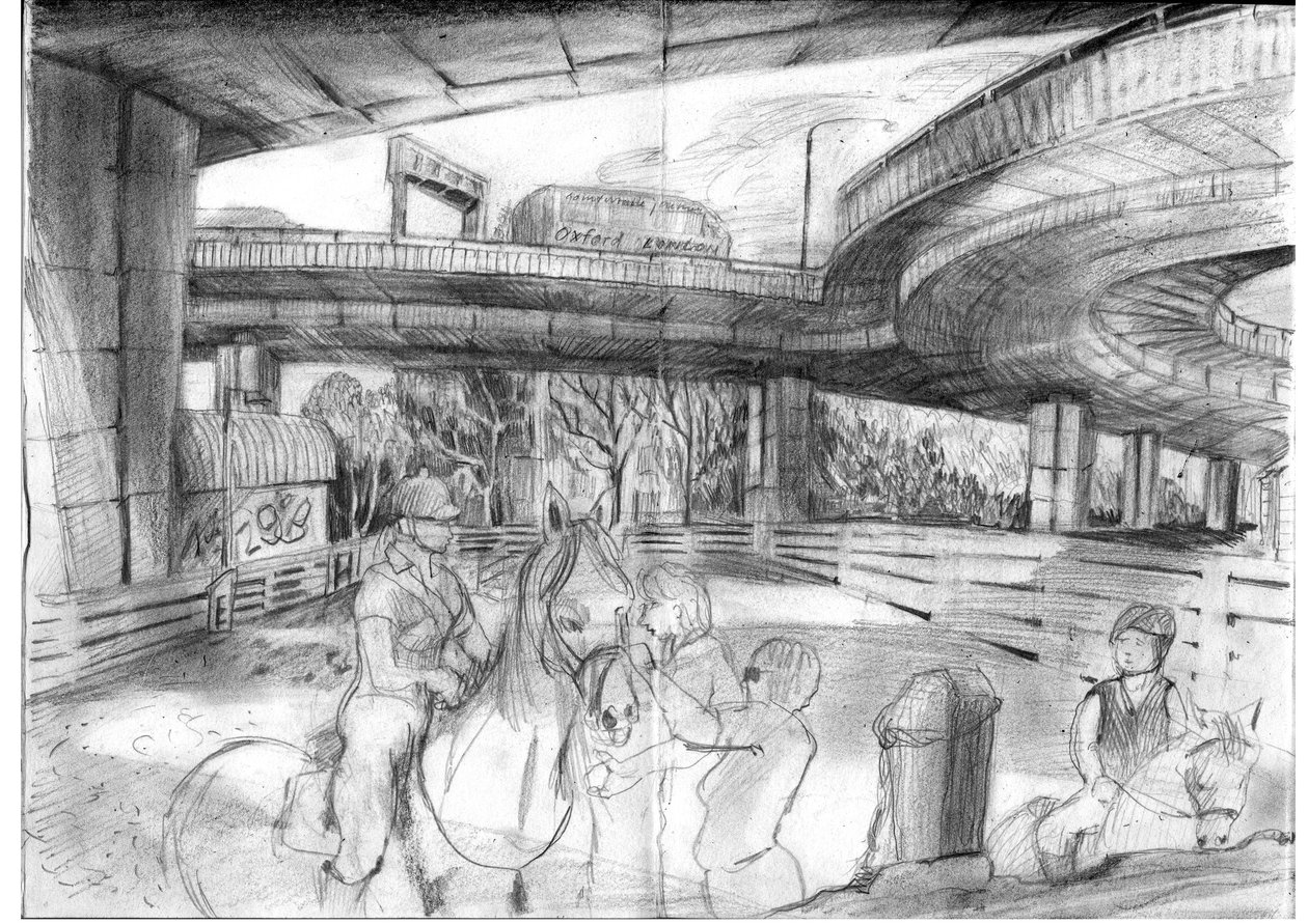 Reiten unter dem Westway von Mary Kuper