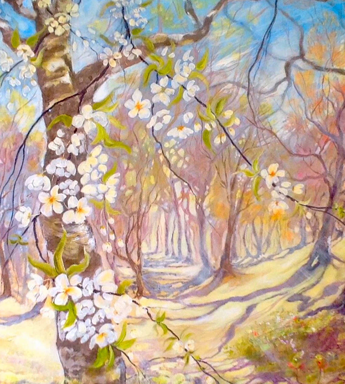 Große Blüten im Frühling von Mary Smith