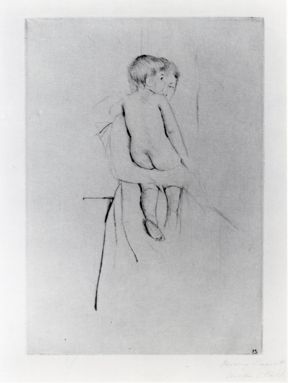 Rückseite eines Babys von Mary Stevenson Cassatt