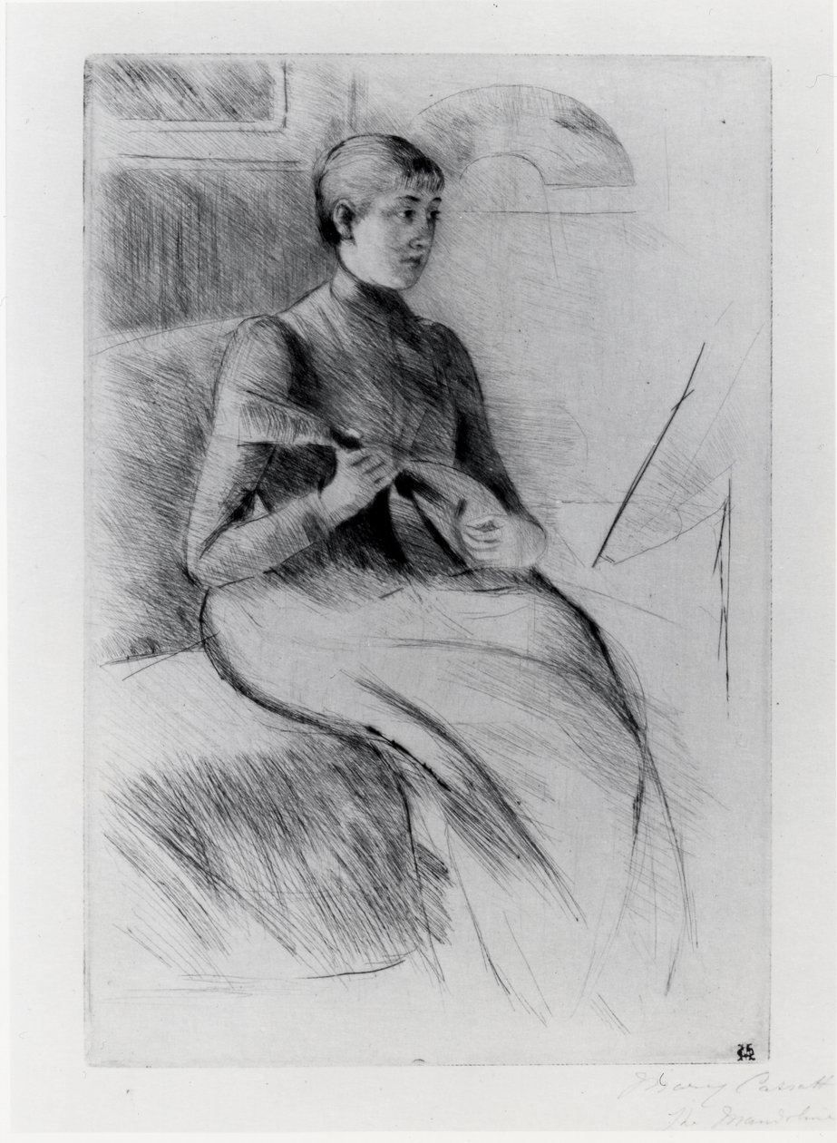 Der Mandolinenspieler von Mary Stevenson Cassatt