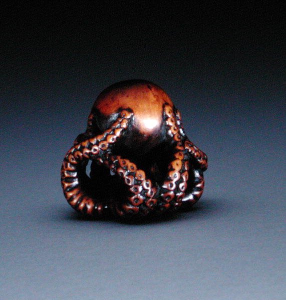 Netsuke, das einen Oktopus darstellt, ca. 1760-70 von Masanao
