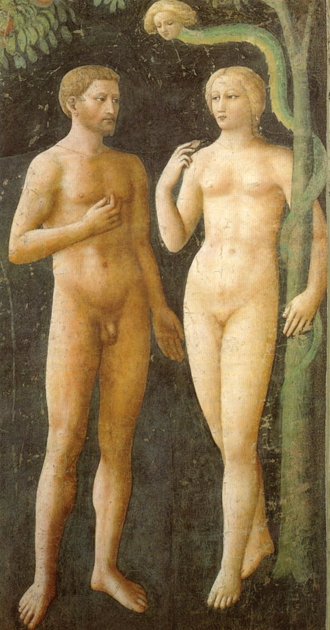 Adam und Eva von Masolino da Panicale