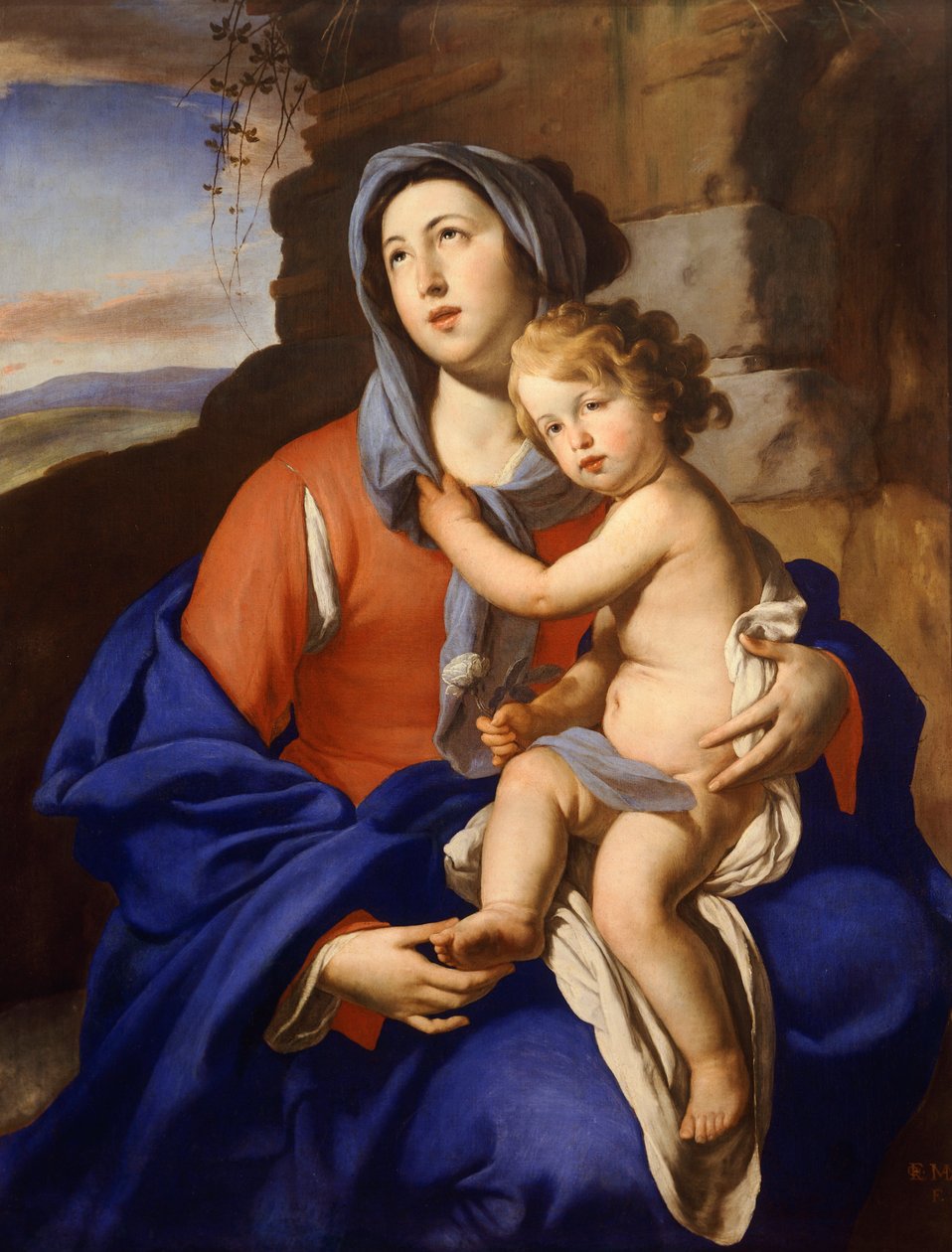 Madonna mit Kind von Massimo Stanzione