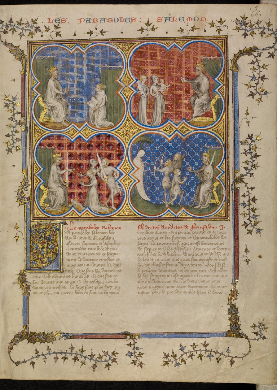 Das Urteil Salomos von Master of Jean