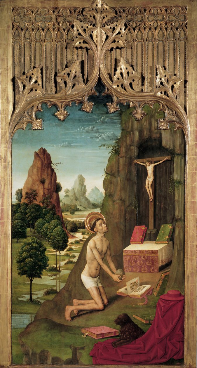 Der heilige Hieronymus als Büßer von Master of La Seu